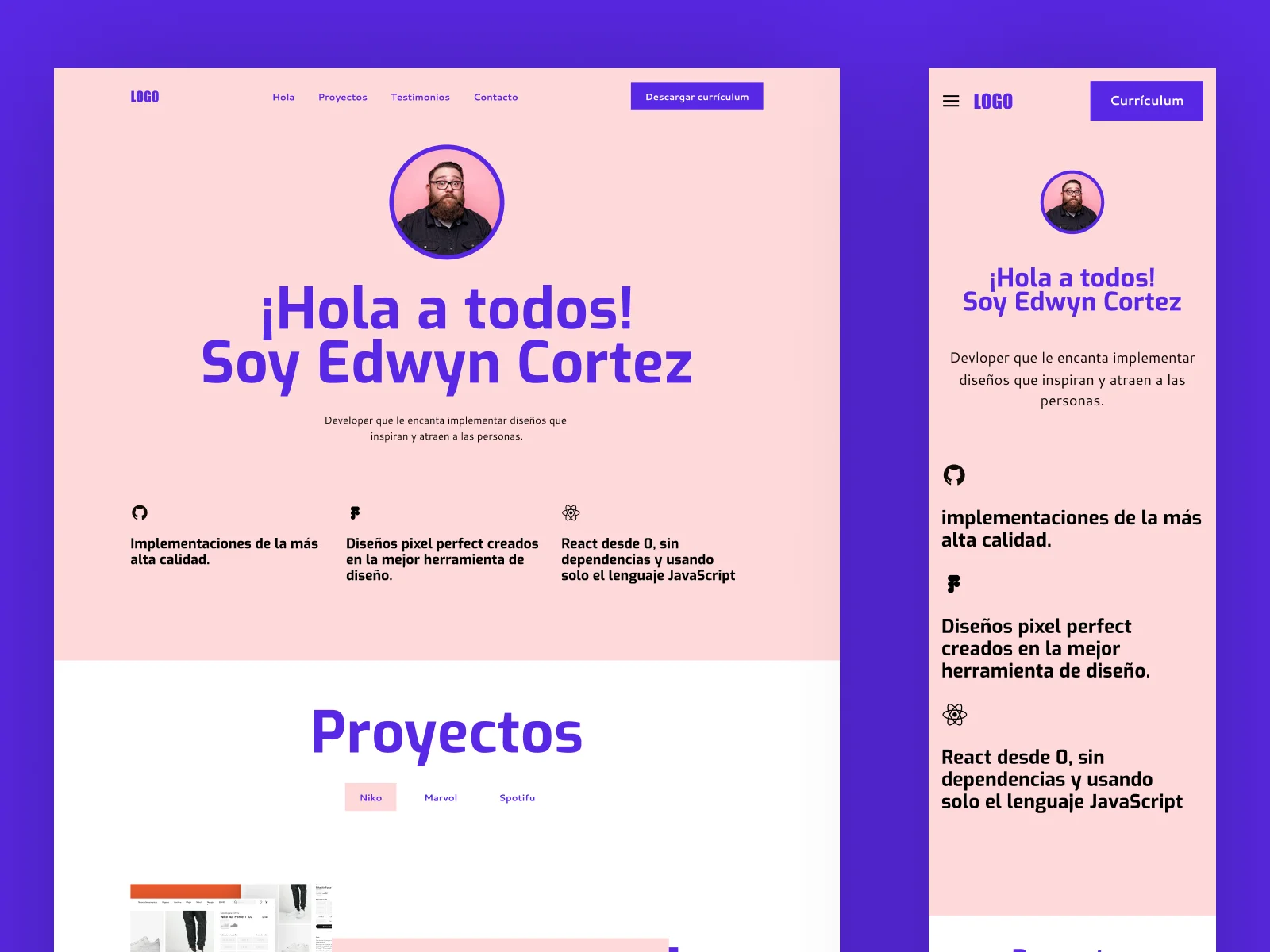 Landing Page Edwyn