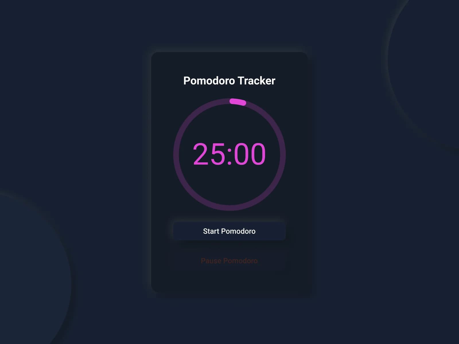 Pomodoro Tracker